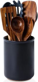 Utensil Holder, Extra Large Utensil Crock, Stable Ceramic Utensil Organizer