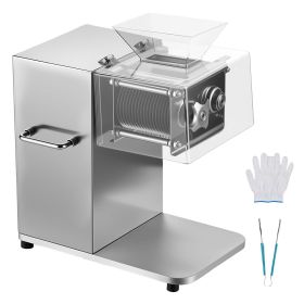 Meat Cutting Machine, 850W Commercial Slicer, 5mm Heavy Duty Stainless Steel Blade Shredder for Boneless Meat Soft Vegetables