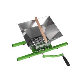 1.8 Gal/7L Fruit and Apple Crusher, Large Manual Grinder, Stainless Steel Fruit Scratter Pulper for Wine Cider Apple Grape Pressing