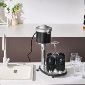 Electric Glass Washer 5-Brush Bar Glass Cleaner 600 Cups/H For Wine Glass (Option: Natural)
